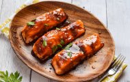 Bí kíp làm món phi lê cá hồi áp chảo sốt teriyaki